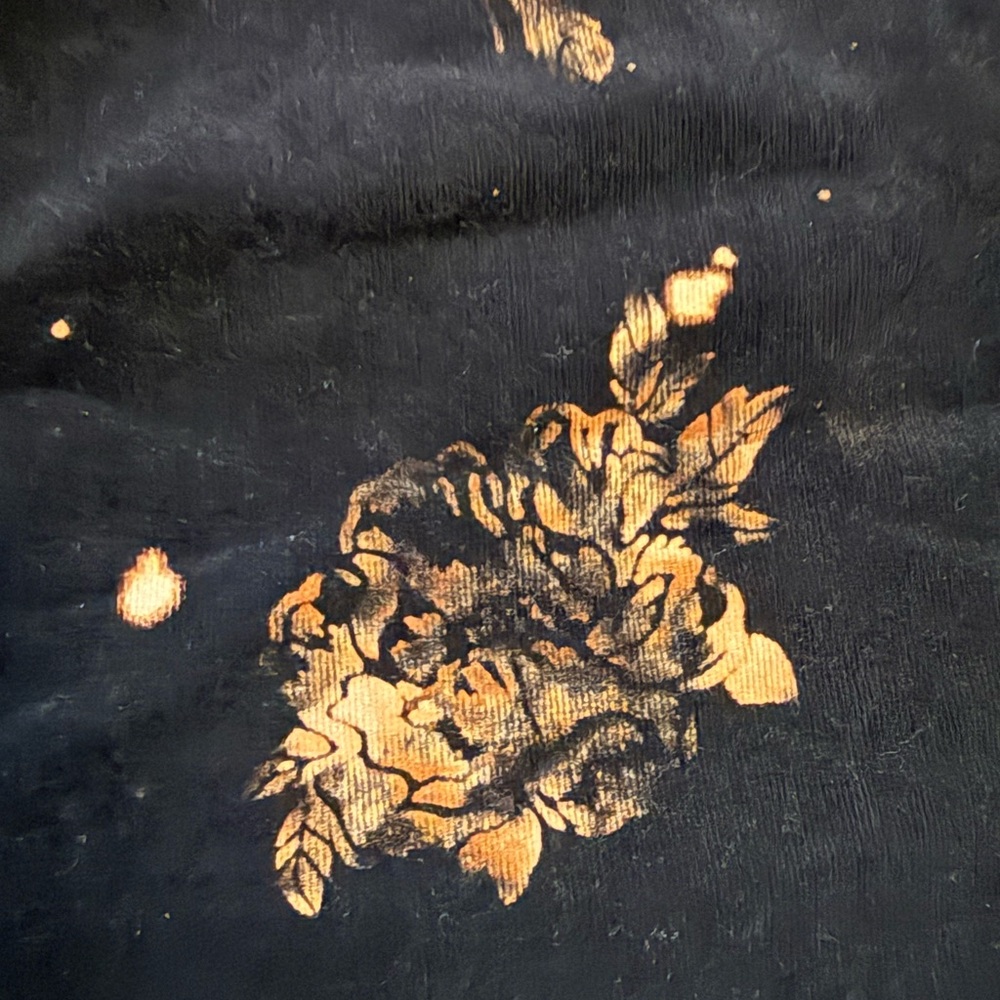 Charter Club Black Floral Skirt with - Picture 2 of 8